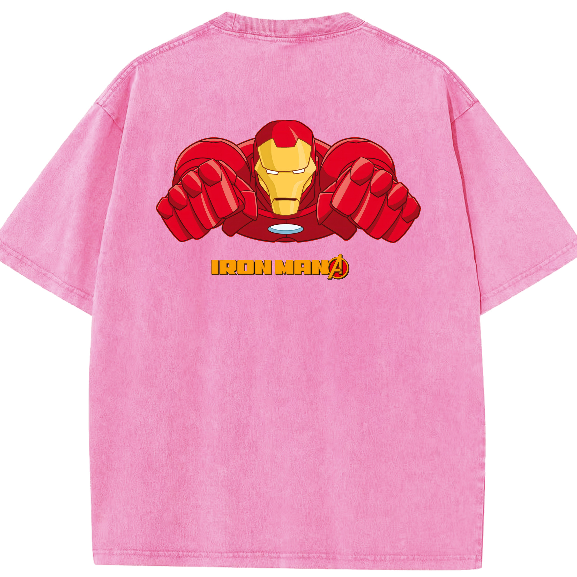 （画像用） アベンジャーズ The Avengers 綿100% ヴィンテージ風 半袖Tシャツ（背面プリント）